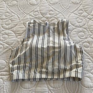 Coral Reef cropped swim top